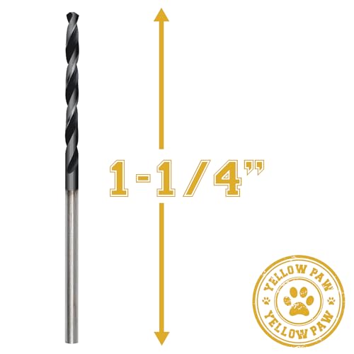 3/64 Inch Drill Bit (3 Pack) Industrial Grade M35 Cobalt Titanium Aluminum Nitrite - 3/64" Diameter & Total Length of 1-1/4" with Working Length of 3/8" Easily Drill Into Metal, Steel, & Aluminum - size: 3/64"