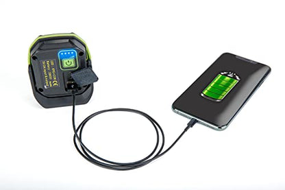 PowerSmith Rechargeable Work Light Magnetic Work Light 800 Lumen Flood Light 500 Lumen Spot Light, Hook and 1/4" Threaded Fitting for Tripod, USB Output (PILF800S)
