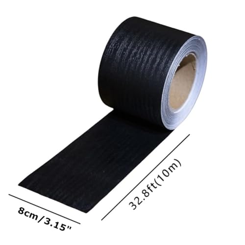Black Wood Grain Repair Tape 3.15" x 32 feet Woods Grain Tape Self-Adhesive Wooden Tapes for Furniture Flooring Cabinets Doors Windows Handmade DIY (Black Wood Grain) - color: Black wood grain