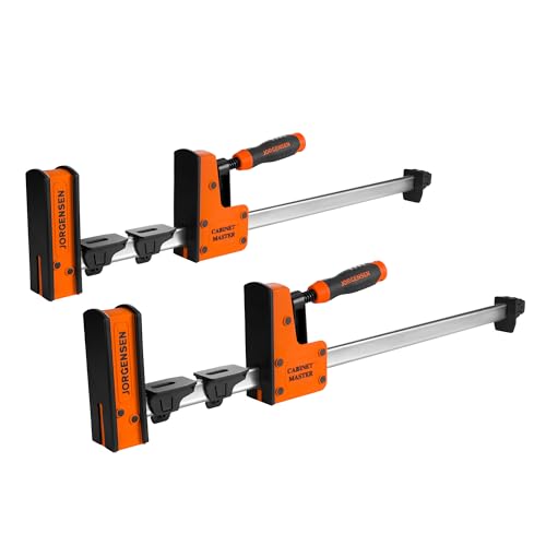 JORGENSEN 24-Inch Parallel Clamps, 2-Pack Bar Clamps, 2200 lbs Load Limit - size: 24 Inch