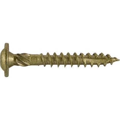 Jake Sales #15 x 2 Construction Lag Screw - Torx/Star Drive Heavy Duty Structural Lag Screw - ACQ Compatible - Modified Truss Washer Head. 10 x 100 Count Boxes - CASE - 1,000 Screws - color: BRONZE, size: 15x2"