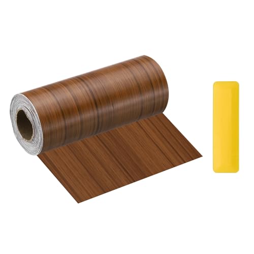 HARFINGTON Wood Grain Repair Tape 6" x33ft Self-Adhesive Repair Patch - color: Light Brown, size: 6" x 33ft