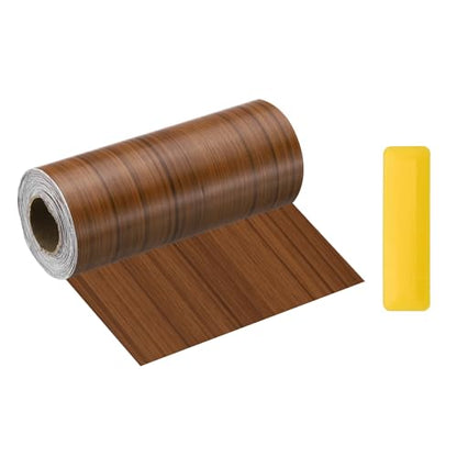 HARFINGTON Wood Grain Repair Tape 6" x33ft Self-Adhesive Repair Patch - color: Light Brown, size: 6" x 33ft