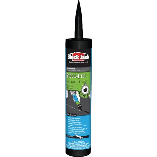 Black Jack Speed-Fill Gloss Black Polymer Rubberized Asphalt Crack Filler 10.1 oz.
