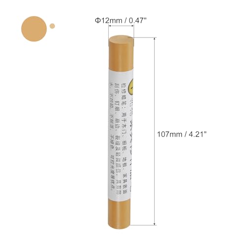 uxcell 3Pcs Furniture Repair Crayons Wood Wax Filler Stick, Bamboo Yellow - color: Bamboo Yellow