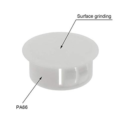 Plastic Hole Plugs, 25mm/1", White, 30PCS - color: White, size: 25mm/1"