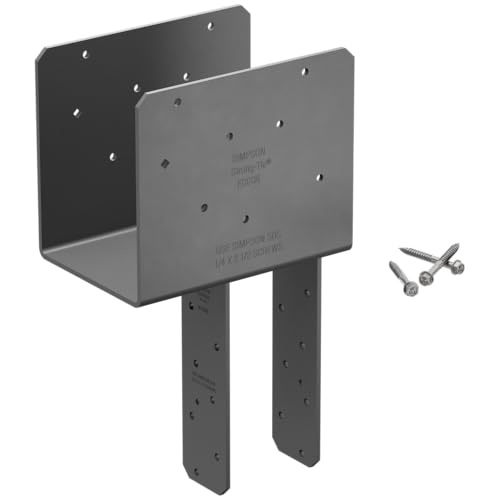 Simpson Strong-Tie ECCQ64SDS2.5 - End Column Cap Quick-Install for 6X Beams & 4X Posts with SDS Screws, Heavy-Duty Framing Bracket for Structural Support in Home Improvement Projects