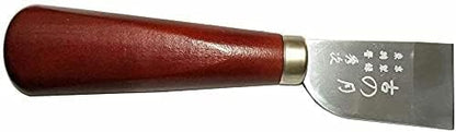 DUJISO Leather Working Knife with Wooden Handle - DIY Leathercraft Cutting