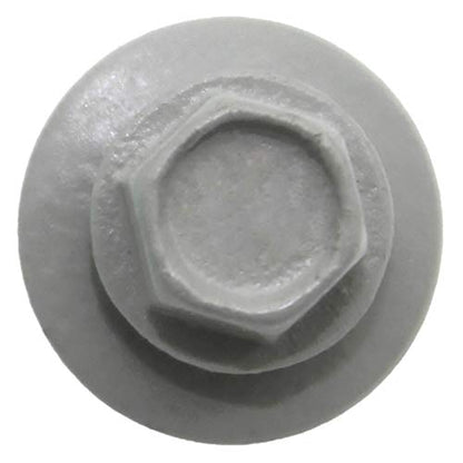 10 x 1 ABC Gray Metal Roofing Screws - Hex Washer Head- Self-Starting/Tapping - EPDM Washer. 1 Bag - 250 Screws - color: ABC GRAY, size: 1"