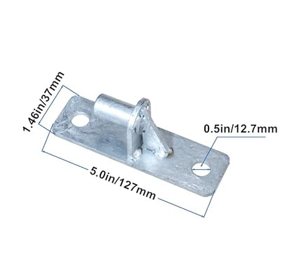 Wall Mount Gate Hinge Chain Link Fence Gate Hinges with 5/8 Hinge Pin (2 Pcs) - size: 2 Pcs