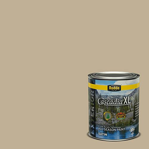 Rodda Paint CASCADIA XL Exterior Satin Paint & Primer in One, Quart, Cardamom - color: Cardamom, size: 32 Fl Oz (Pack of 1)