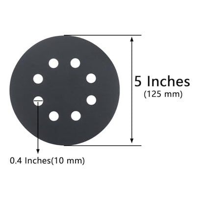 50 Pcs 5 Inch 8 Hole 800 Grit Wet and Dry Sanding Discs, Round Hook and Loop Disc Sandpaper for Random Orbital Sanders - style: 800 Grit