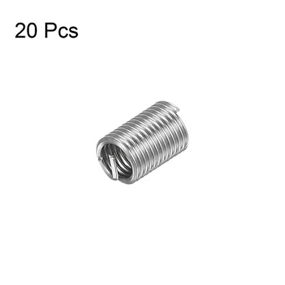 HARFINGTON 20pcs Wire Thread Inserts M3 x 0.5 3D 304 Stainless Steel Helical Coiled Wire Threaded Sleeve - size: M3 x 0.5