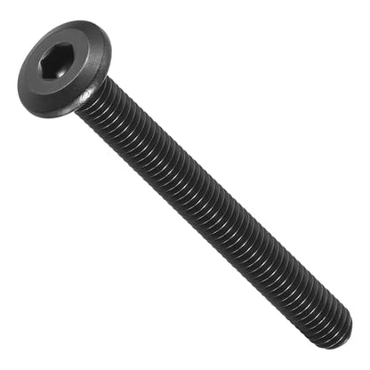 METALLIXITY Flat Head Hex Socket Cap Screws M6-1x55 10Pcs - color: Black, size: M6-1x55mm
