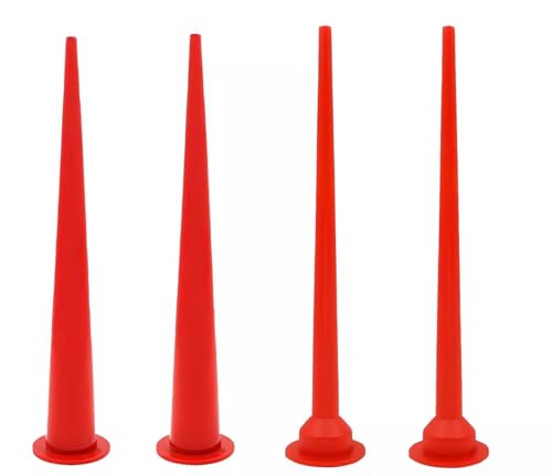 4PCS Reusable Extension Caulk Nozzle for Sausage Caulking Gun (Straight)