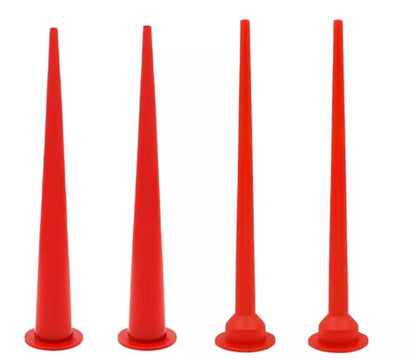 4PCS Reusable Extension Caulk Nozzle for Sausage Caulking Gun (Straight)