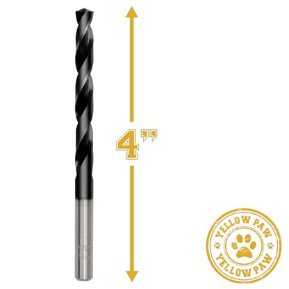 5/16 Inch Drill Bit (3 Pack) Industrial Grade M35 Cobalt Titanium Aluminum Nitrite - 5/16" Diameter & Total Length of 4" with Working Length of 2-3/4" Easily Drill Into Metal, Steel, & Aluminum - size: 5/16"