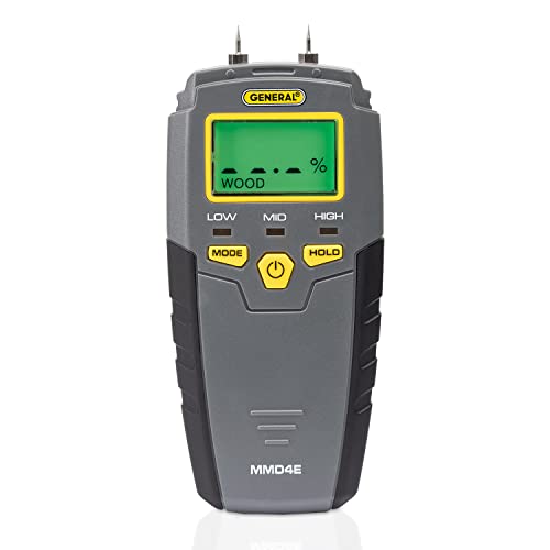 General Tools LCD Moisture Meter Bundle for Detecting Water Leaks and Measuring Moisture Content