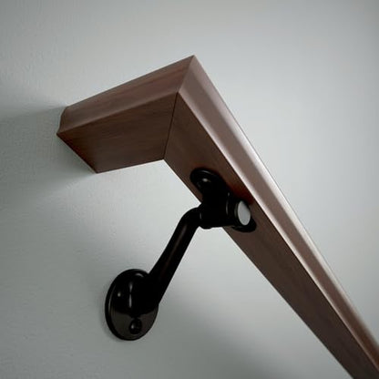 Franklin Brass Bar 3 in. (76 mm) Handrail Bracket in Matte Black (4-Pack), B47249D-FB-C - color: Matte Black