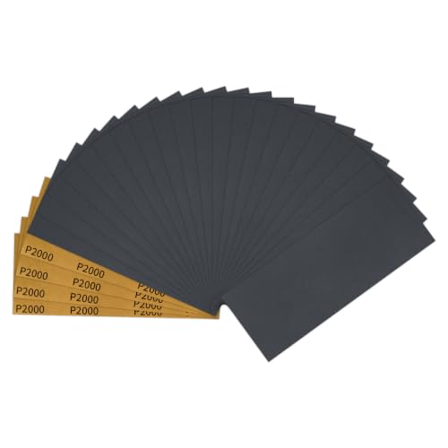 Sandpaper 2000 Grit 25 Sheets, Wet Dry Sand Paper 9 x 3.6 Inch - style: 2000 Grits