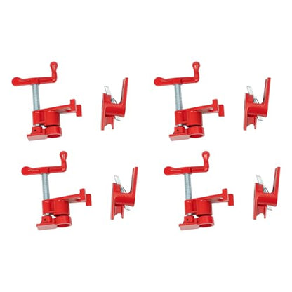 3/4" Wood Gluing Pipe Clamp Set, Pipe Clamps Set of 4, Wood Gluing Clamps, Cast Iron Bar Clamps,Bar Clamps, Pipe Clamp Set for Lumber Stores, Manufacturing Plants, Repair Shops