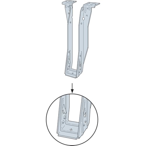 Simpson Strong-Tie ITS2.37/11.88 ITS I-Joist Top-Flange Hanger with Snap-in Bottom Flange - for 2-5/16 in. x 11-7/8 in. Engineered Wood, 18-Gauge Zinc-Galvanized Steel Construction