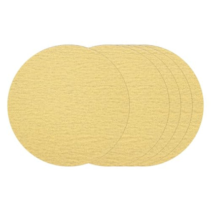 25Pcs Sanding Discs 8In 80Grit Hook and Loop Sandpapers Yellow - color: Yellow, size: 8 Inch(80 Grit)