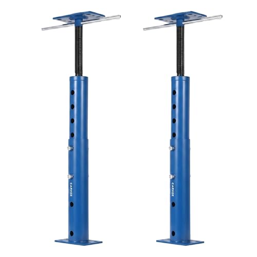 Garvee 2 Pack Jack Post, 19"-36" Height Range, House Floor Jack for Leveling, 18000 LBS Lifting Joist Beam Basement Jacks, Adjustable House Jacks for Lifting - color: Blue/19"-36"