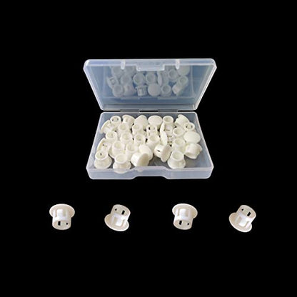 30 Pcs White Hole Plugs 8mm (5/16") Plastic Hole Plugs, Plastic Plug - size: 8mm (5/16")