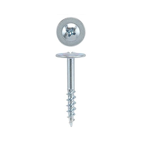 8 x 1-1/4 HighPoint Drawer Front Screws Rnd Washer Head Phillips, Zinc 100p