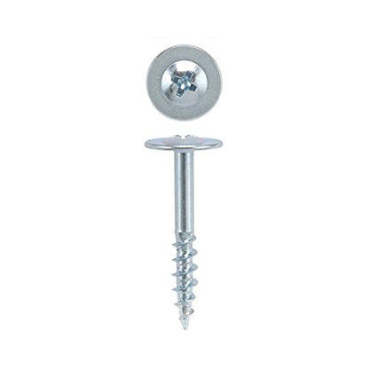 8 x 1-1/4 HighPoint Drawer Front Screws Rnd Washer Head Phillips, Zinc 100p