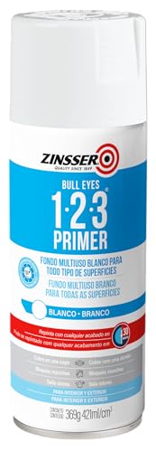 Zinsser 290971 Bulls Eye 1-2-3 All Surface Spray Primer, 13 oz, Gray - color: Gray, size: 13 oz. Spray (Pack of 1)