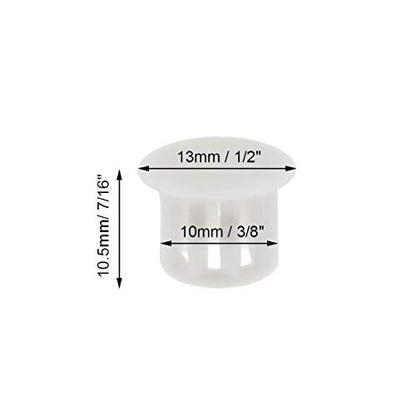 Plastic Hole Plugs, 10mm (3/8"), White, 30PCS - color: White, size: 10mm (3/8")