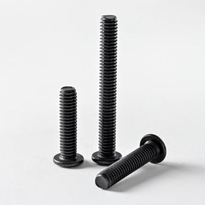 M2.5 x 10mm(50 Pack) Metric Flat Head Hex Socket Cap Screws Bolts, Black Oxide 304 Stainless Steel 18-8, Hex Drive, Bright Finish Fully Machine Thread - size: M2.5 x 10