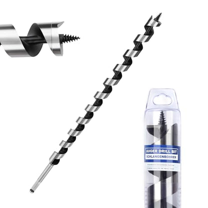 1-1/8" X 18" Auger Bit for Wood, 28x460mm Hex Long Auger Drill Bit - size: 1-1/8" (28mm)diameter, style: 18 inch / 460mm Length