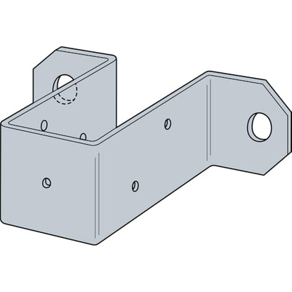 Simpson Strong-Tie DPT5Z DPTZ ZMAX Galvanized Deck Post Tie for 2x4 Post (Pack of 50) - size: 50 Pack