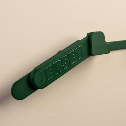 Wall Mount Display | Damage-Free Adjustable Hanger for Jerseys - color: Green