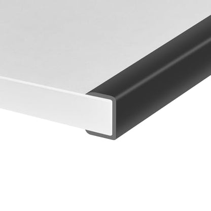 Rubber Edge Trim, Self-Adhesive U Channel Edge Protector for Plywood, Cabinet, 1" Wood Edge Banding, Flexible Furniture Repair, EPDM Material, Fit 1"(25mm), Length 10Ft, Black - size: Fit 1"- L10'
