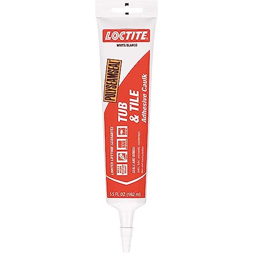 Loctite Polyseamseal Tub & Tile Adhesive Caulk 5.5 Ounce