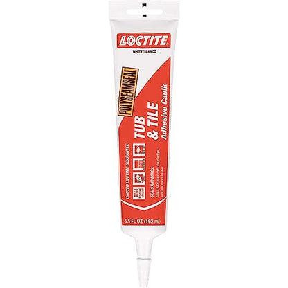 Loctite Polyseamseal Tub & Tile Adhesive Caulk 5.5 Ounce