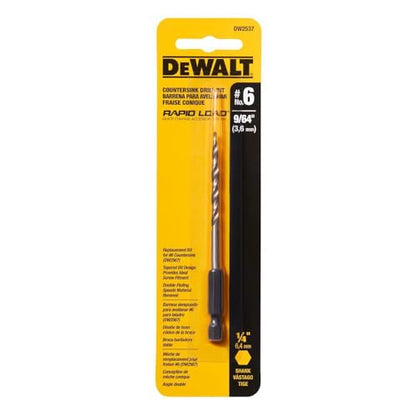DEWALT Drill Bit, #6 Countersink, 9/64-Inch (DW2537)