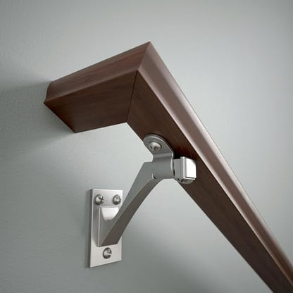 Franklin Brass Classic Edge 3 in. (76 mm) Handrail Bracket in Matte Nickel (4-Pack), B47253D-MN-C - color: Matte Nickel