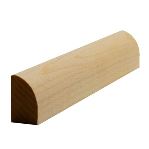 EWQR13 Quarter Round 1/2" x 3/4" Moulding Trim. Unfinished, Maple, 94" - color: Maple, size: 94 inches