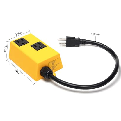 Ortis Automatic Vacuum Switch for Power Tools, with Smart Current Sensing & Delayed Start to Prevent Circuit Overload, Avoids Breaker Tripping, Plug & Play Dust Control Solution LF40
