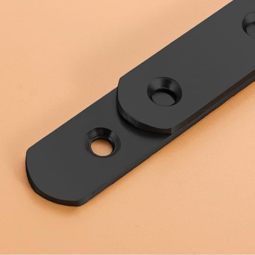 4 Pack Flat Straight Brackets, 196mm/7.7" Black Mending Plates - color: Black, size: 196mm/7.7"