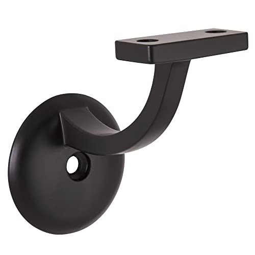 Design House Jumbo Handrail Bracket, Matte Black - color: Matte Black, size: 1.06 L x 1.06 W x 1.38 H