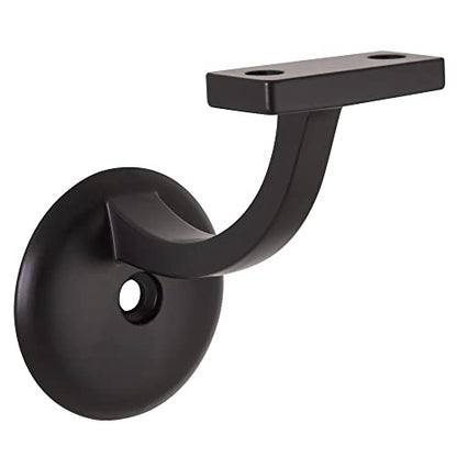 Design House Jumbo Handrail Bracket, Matte Black - color: Matte Black, size: 1.06 L x 1.06 W x 1.38 H