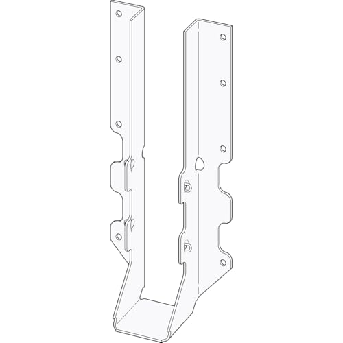 Simpson Strong-Tie LUS210 Light Face-Mount Joist Hanger - 1-9/16 in. (W) x 7-13/16 in. (H) x 1-3/4 in. (B), Fits 2x10 Joists, 18 Gauge Stainless Steel, Hurricane Rafter Ties - size: 1 Each