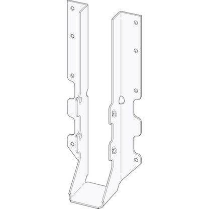 Simpson Strong-Tie LUS210 Light Face-Mount Joist Hanger - 1-9/16 in. (W) x 7-13/16 in. (H) x 1-3/4 in. (B), Fits 2x10 Joists, 18 Gauge Stainless Steel, Hurricane Rafter Ties - size: 1 Each