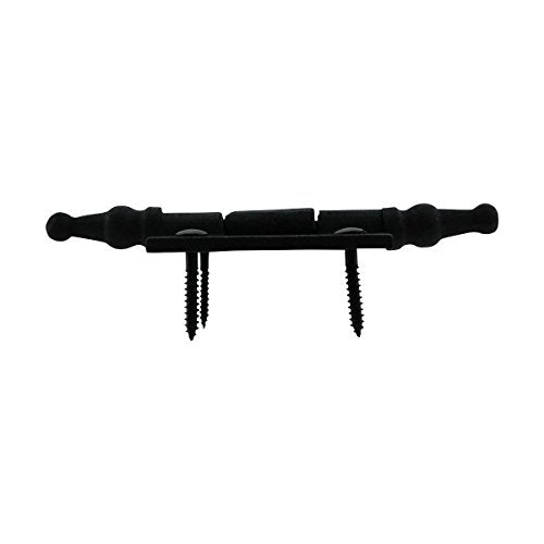 Renovators Supply Manufacturing Black Cabinet Door Hinge 2 in. Rust Resistant Wrought Iron Butt Hinge Victorian Steeple Tip Flush Mount Hinges with Hardware - size: 2 inches - Pack of 1